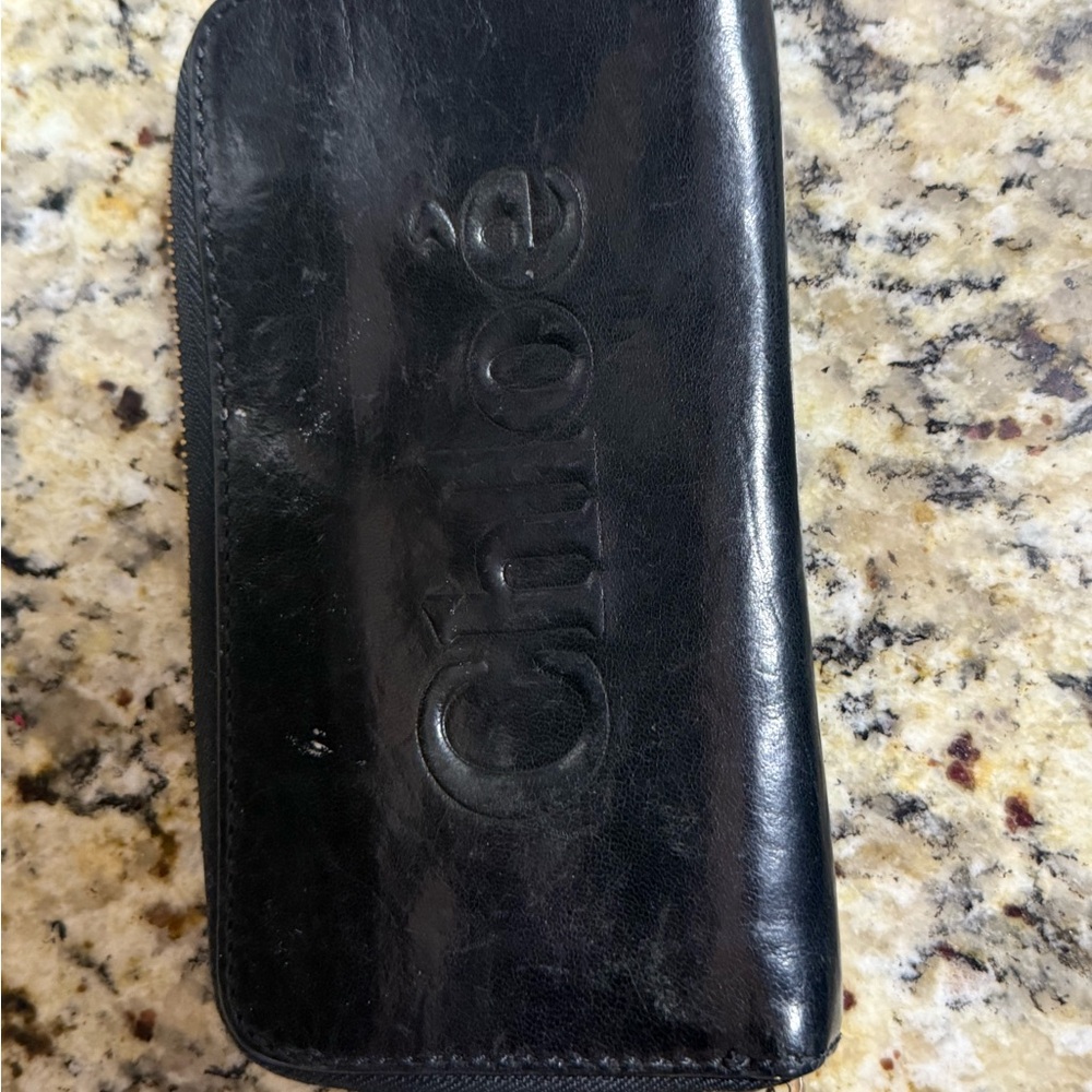 Chloé Black Leather Wallet